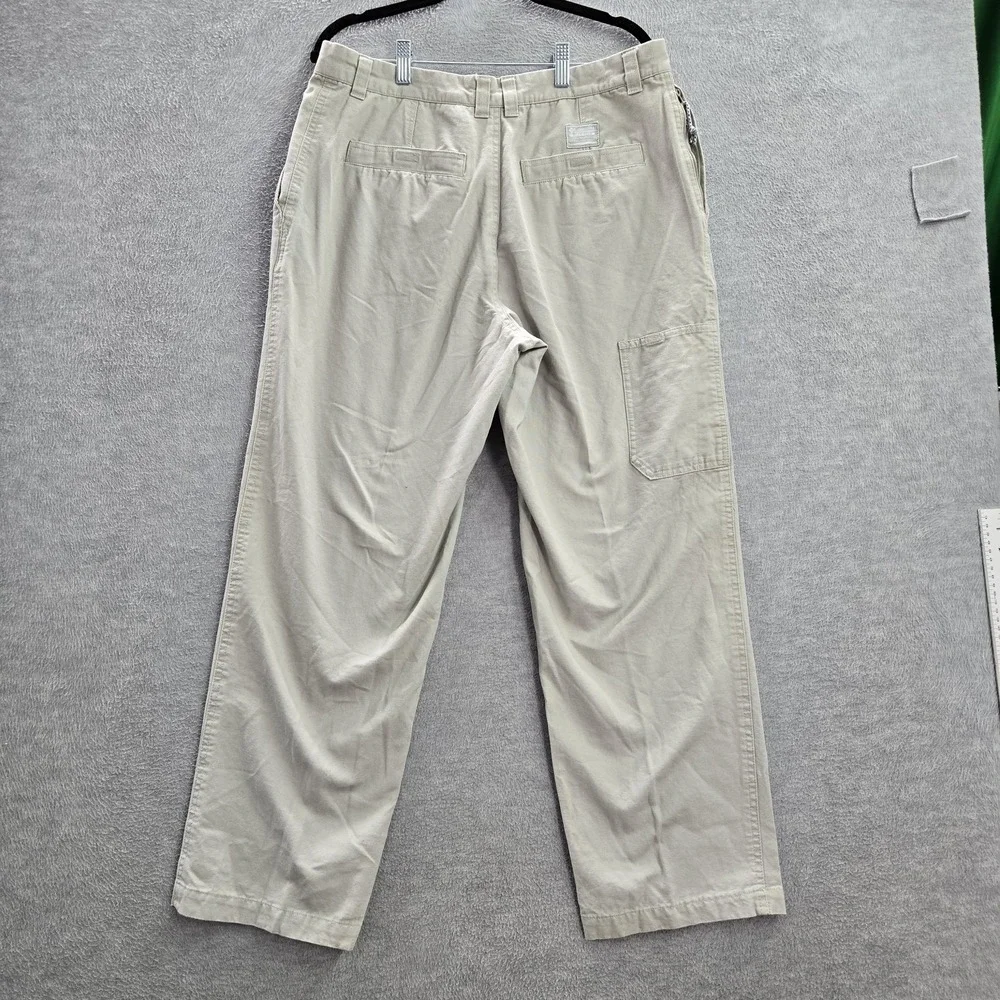 Columbia Men‎ Pants 34WX30L Beige Cargo AM8142 Button 29